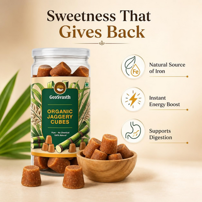 GeoSvasth Organic Jaggery Cubes