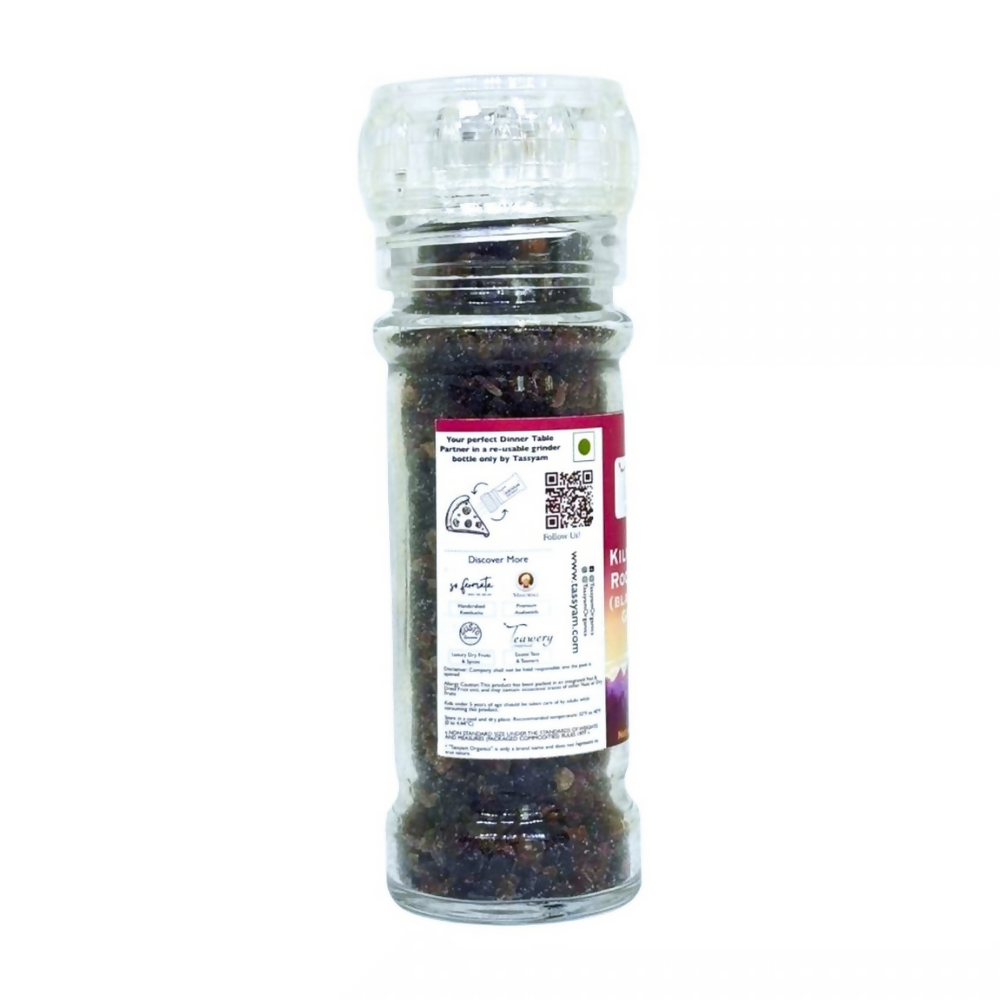 Tassyam Organics Black Salt Granules Grinder Bottle