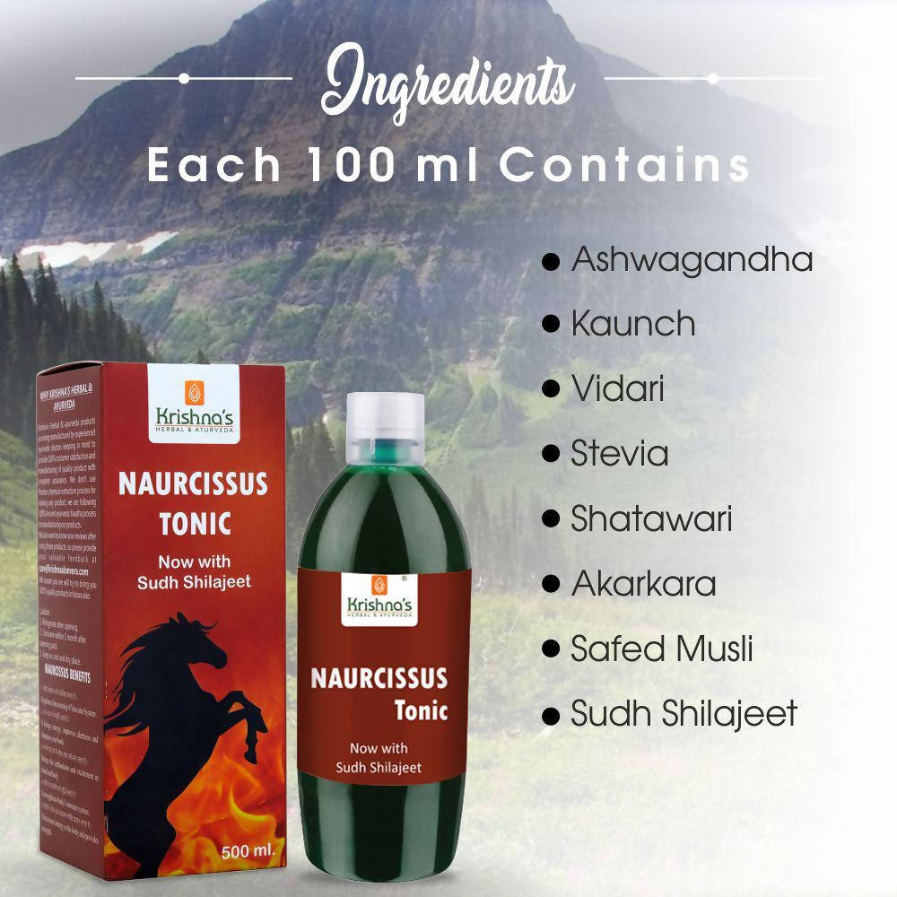 Krishna's Herbal & Ayurveda Naurcissus Tonic - 500 ml