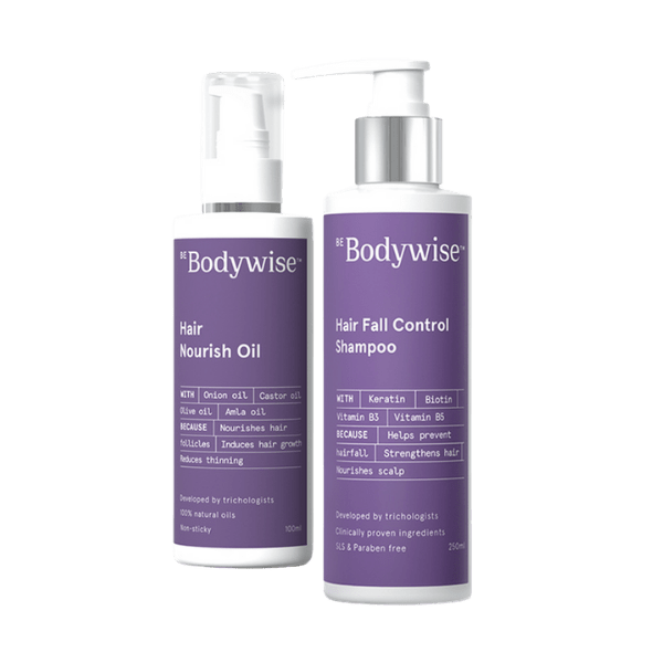 BeBodywise Hair Nourish Oil and Hair Fall Control Shampoo