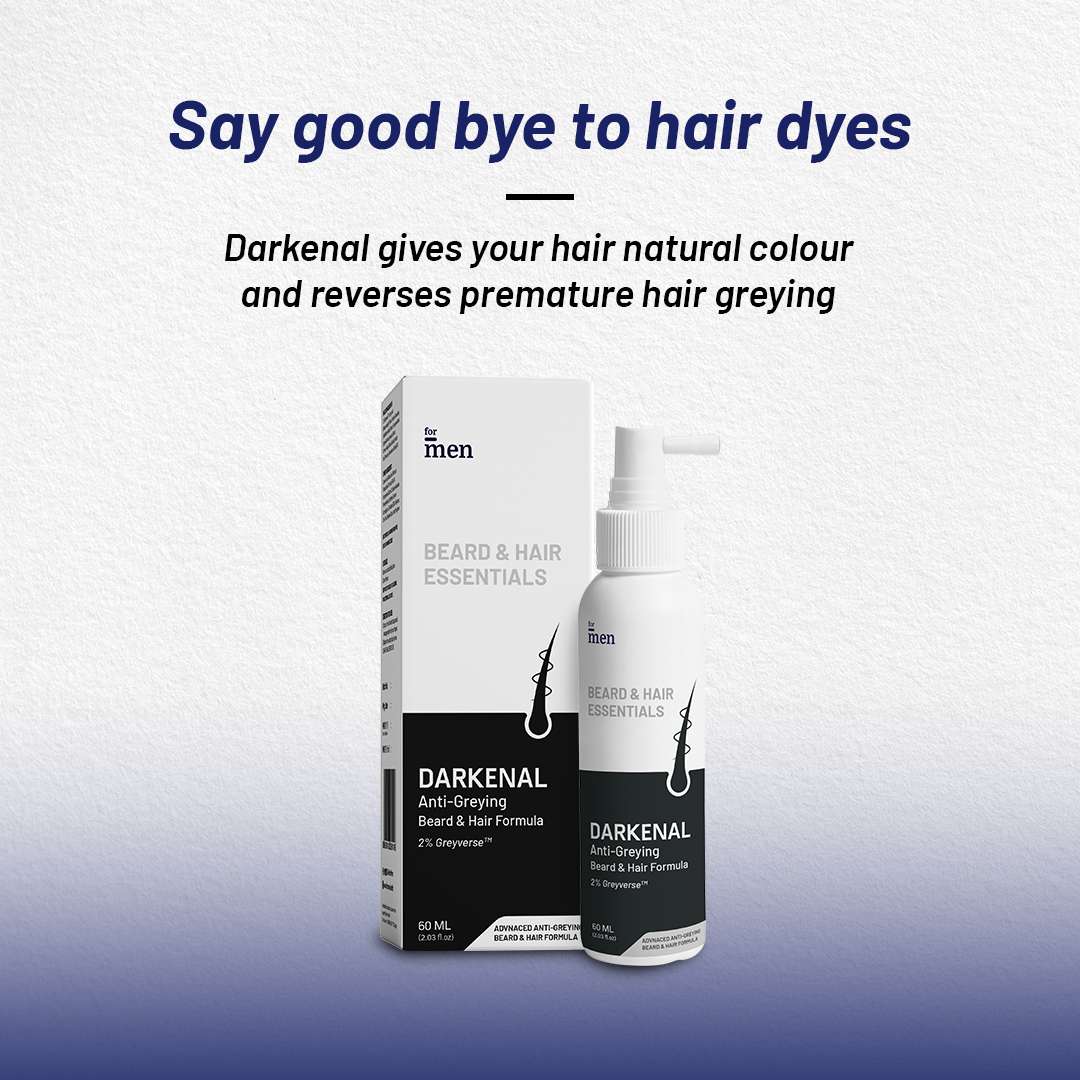 For Men Darkenal Anti Greying Hair & Beard Formula - 60 (Pack of 3)