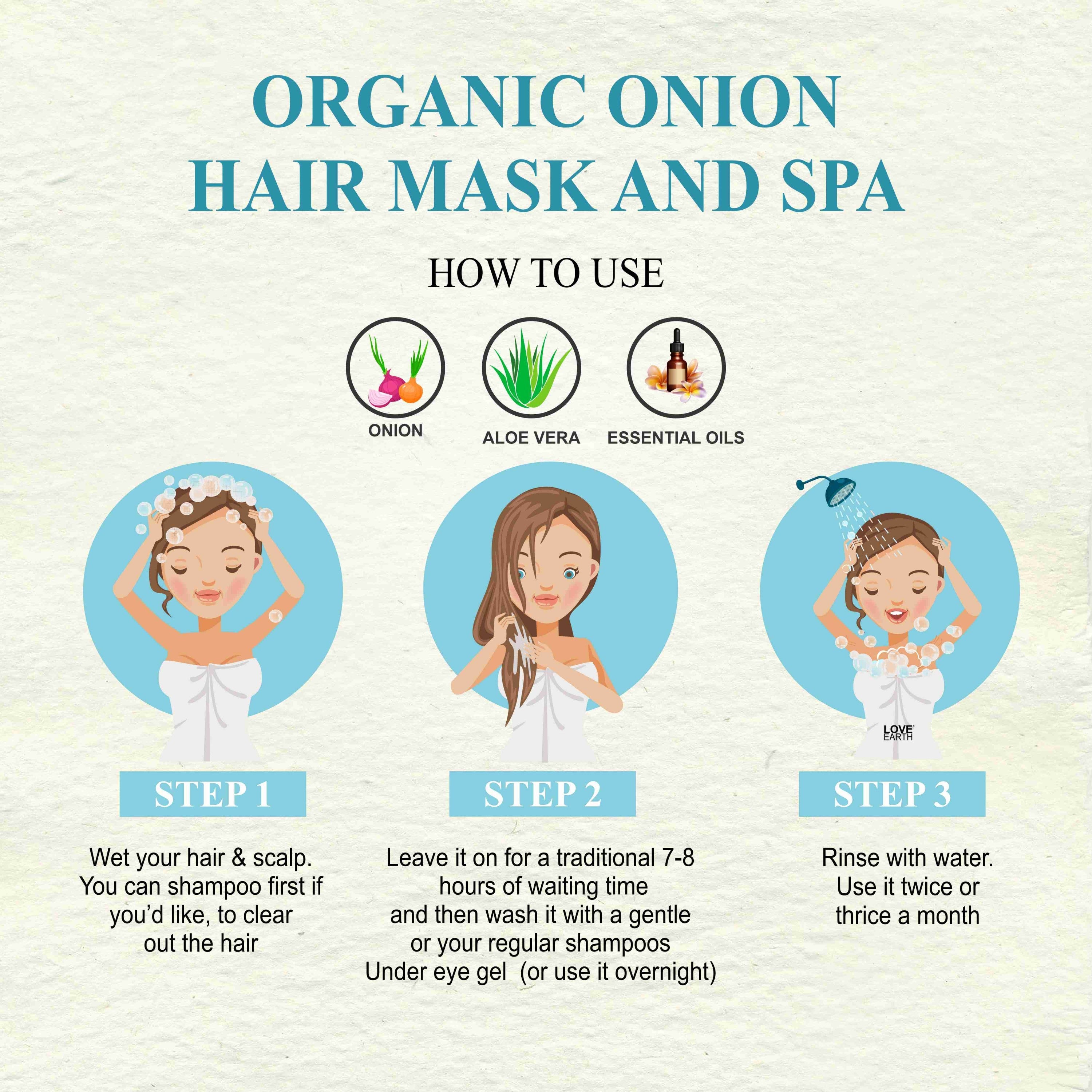 Love Earth Organic Onion Mask And Spa - 100 gms