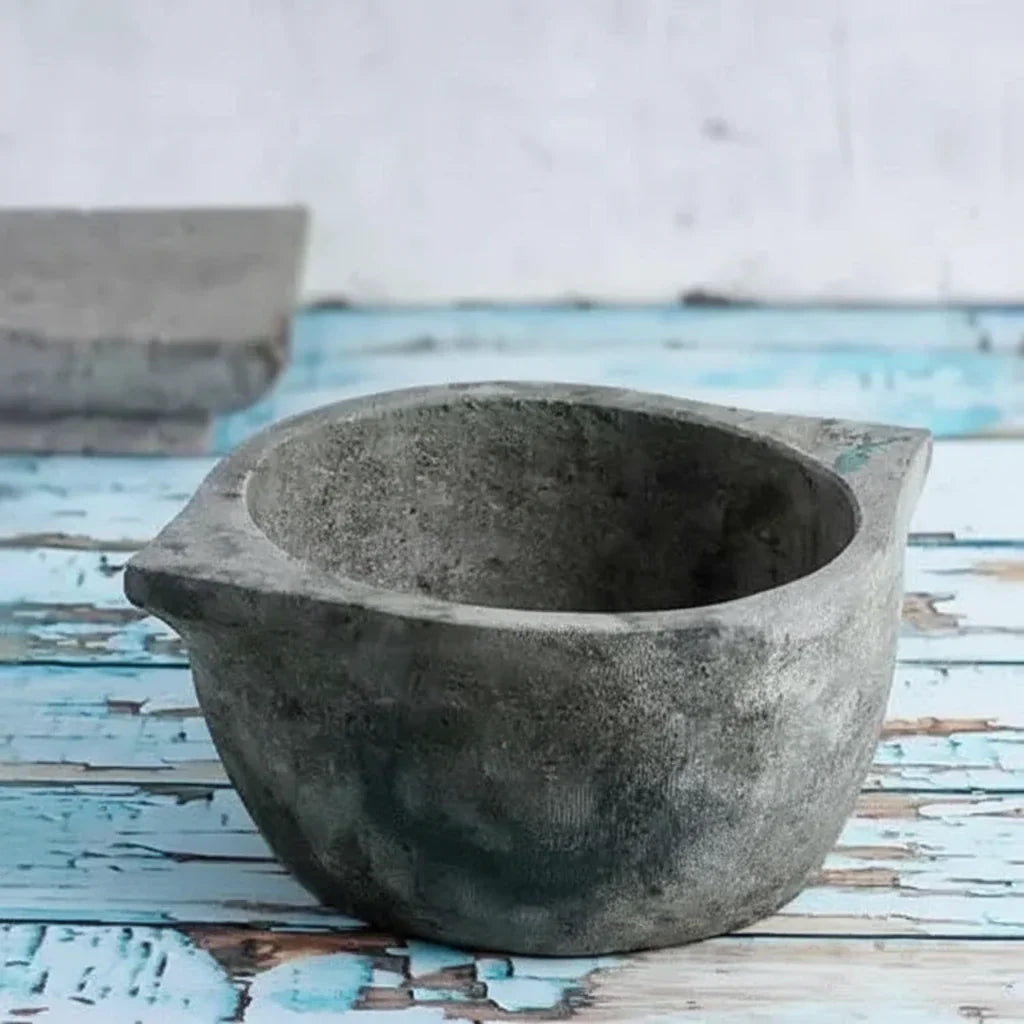 Zishta Soapstone Cookware Kalchatti Treated Traditional Stone Vessel