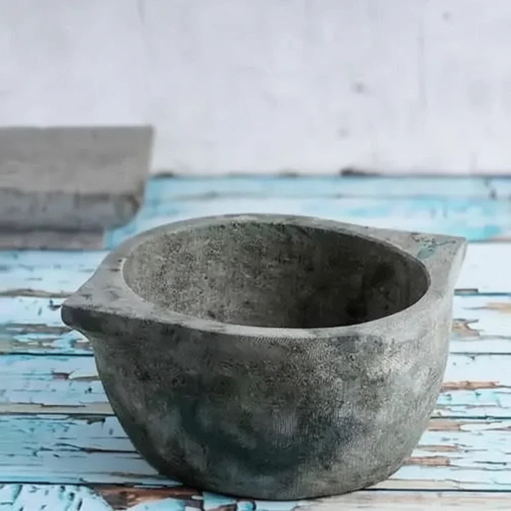 Zishta Soapstone Cookware Kalchatti Treated Traditional Stone Vessel
