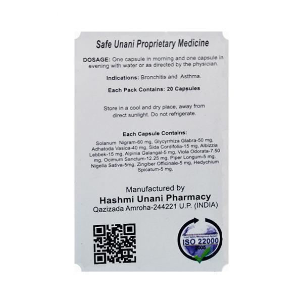 Hashmi Bronkill Capsules - 20 Capsules