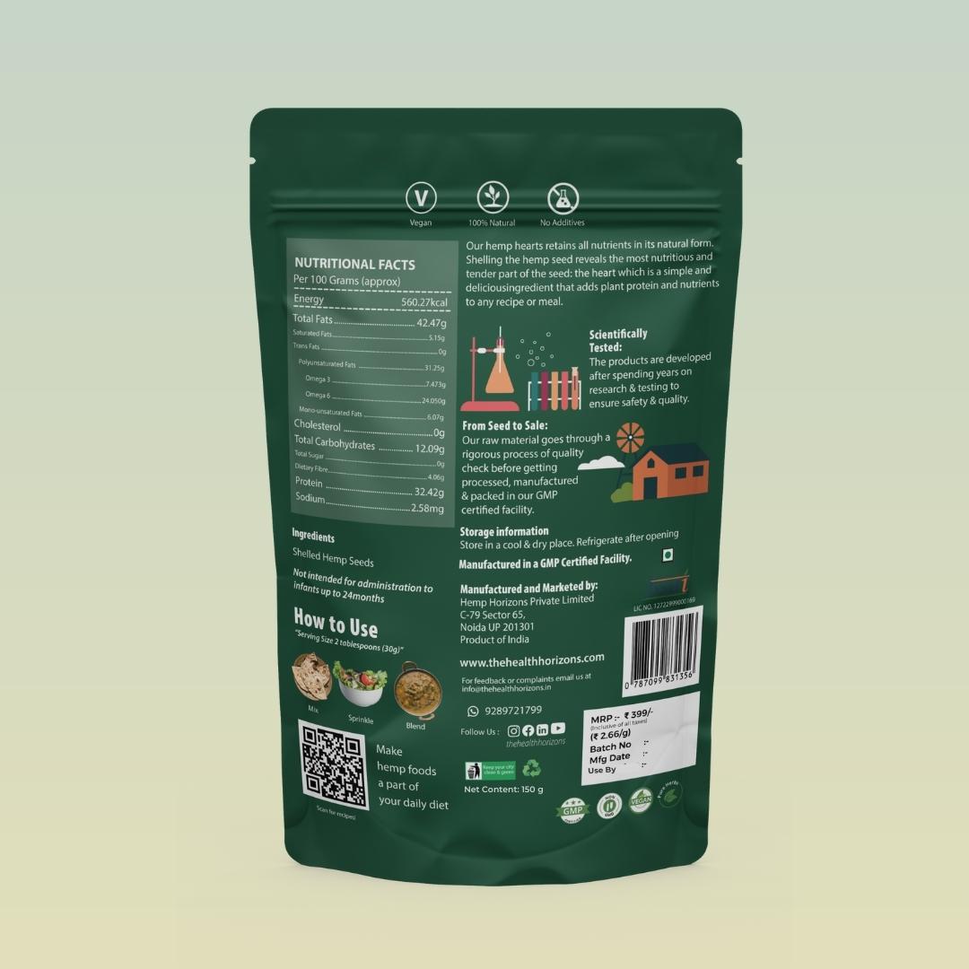 Health Horizons Hemp Hearts - 125 gms