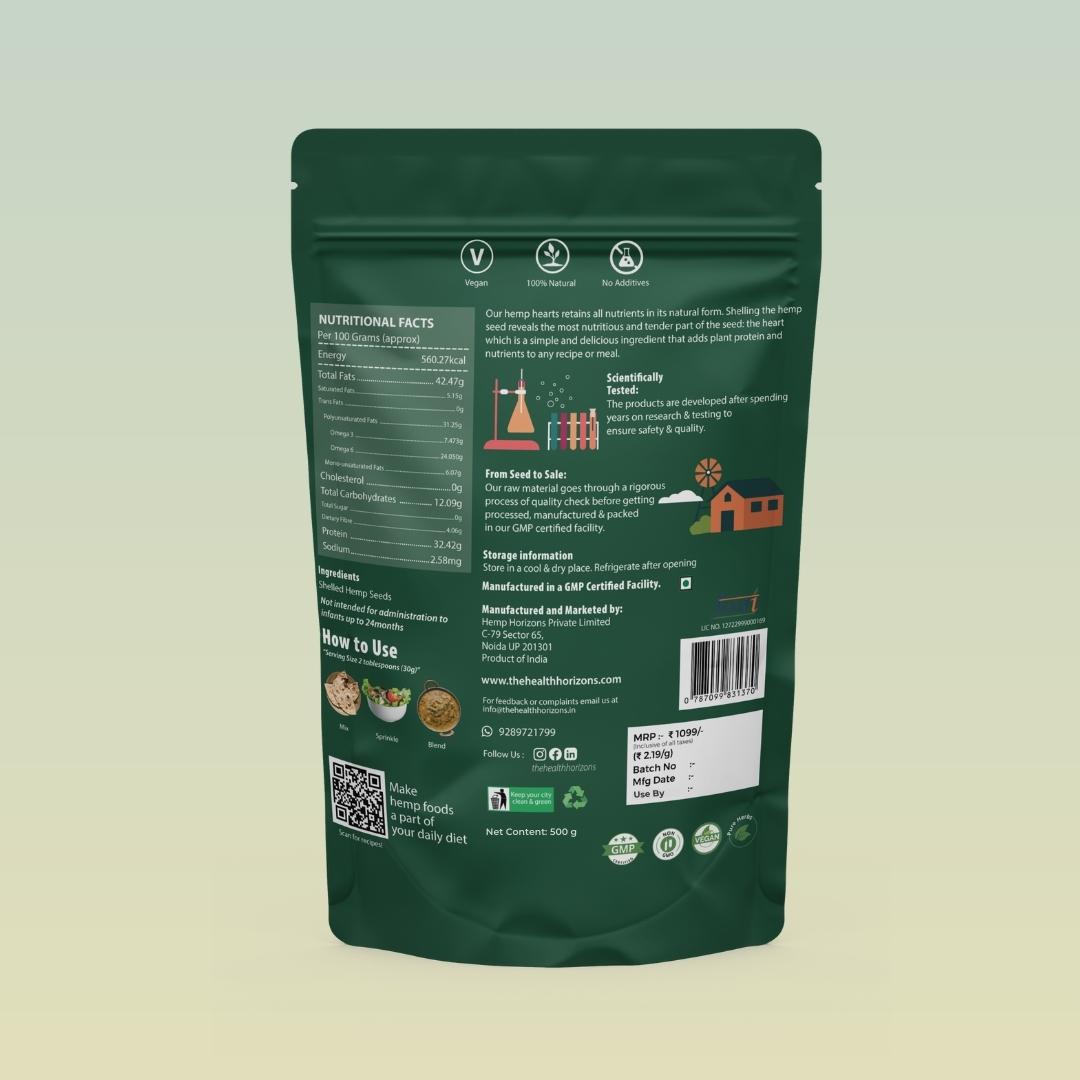 Health Horizons Hemp Hearts - 125 gms