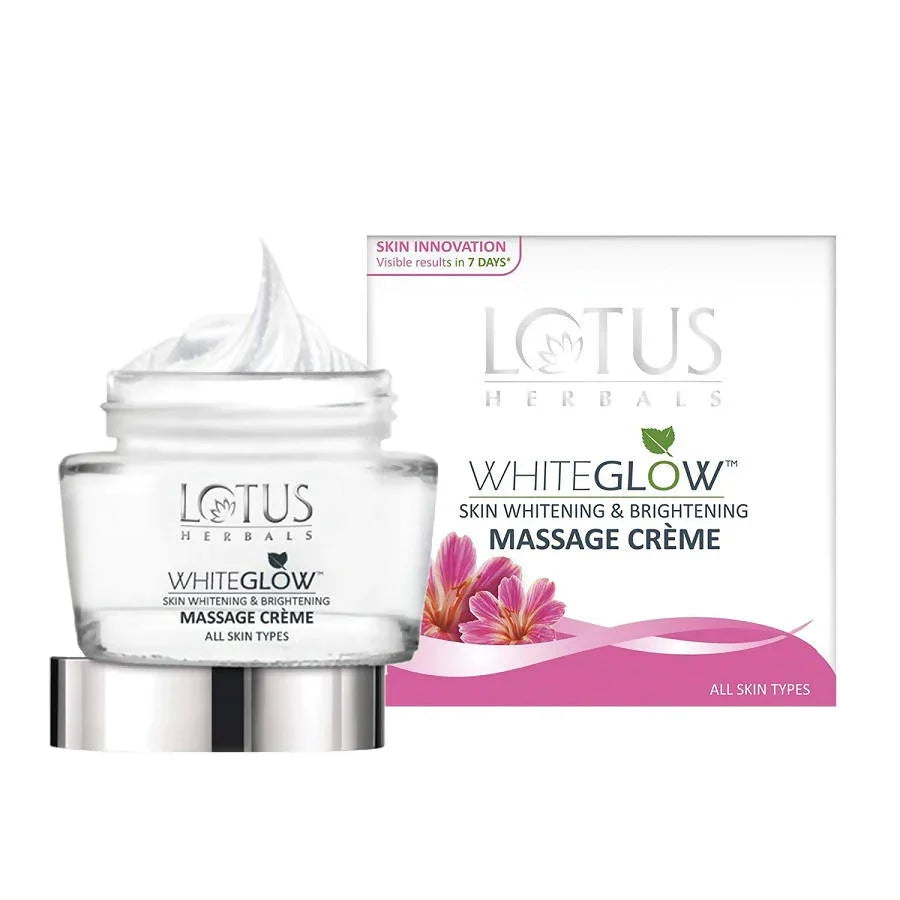 Lotus Herbals Whiteglow Skin Whitening And Brightening Massage Creme - 60 gms