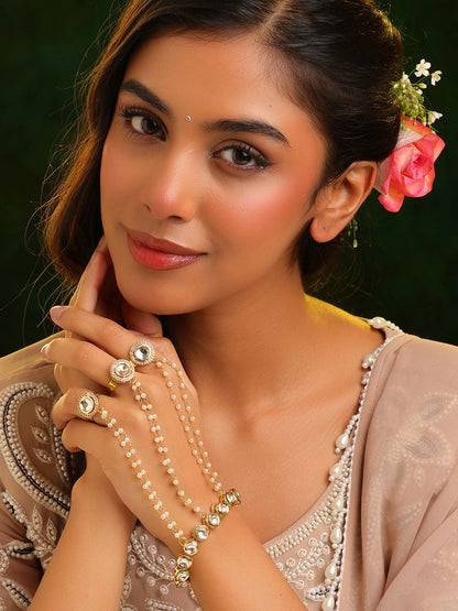 Ruby Raang Noor-E-Pearl Hand Harness