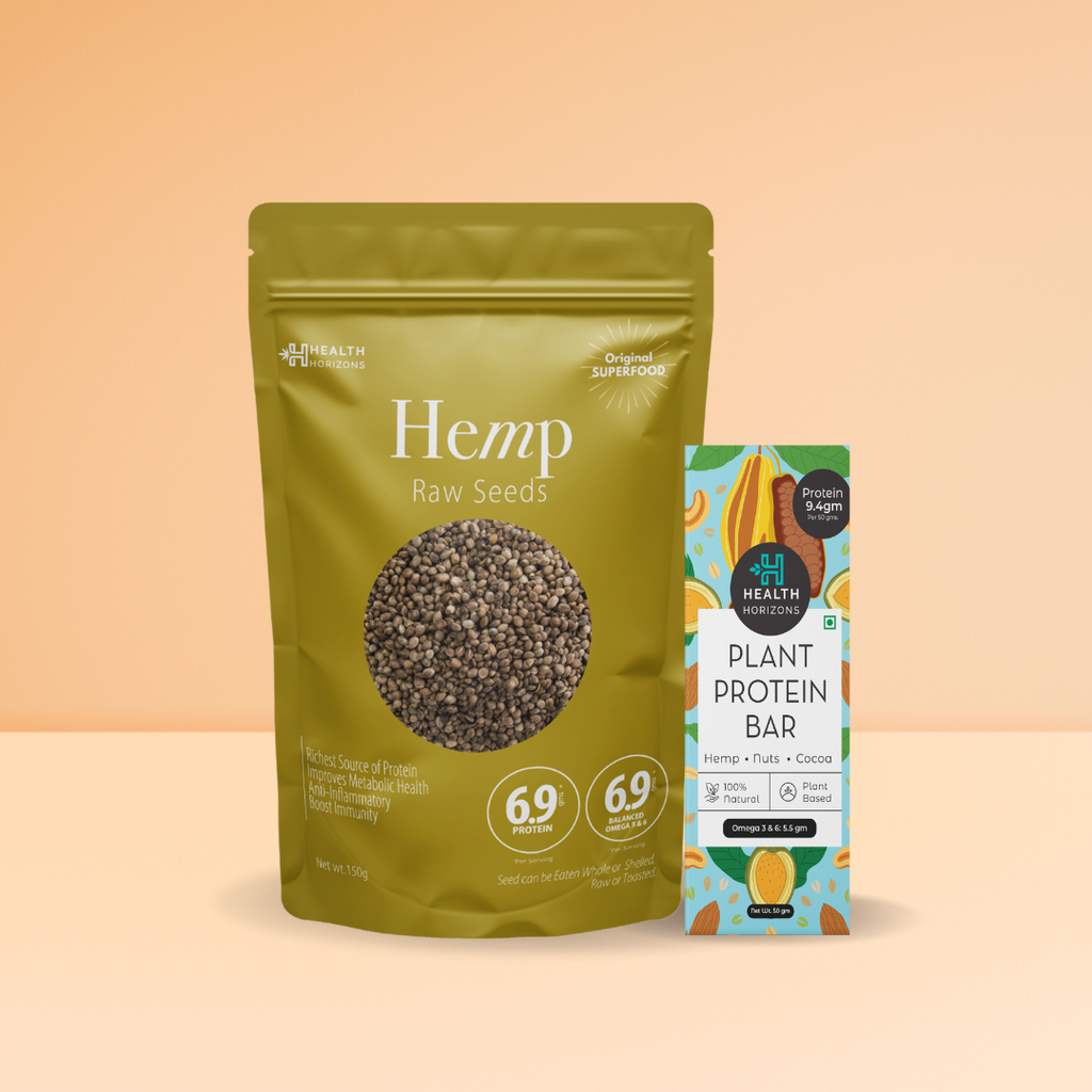 Health Horizons Raw Hemp Seed Plus Hemp Power Bar Combo