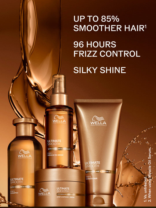 Wella Professionals Ultimate Smooth Miracle Oil Hair Serum With Squalane & Omega 9 - 100ml
