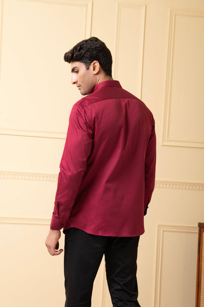 Ragic Red Pintuck Shirt by Hilo Design