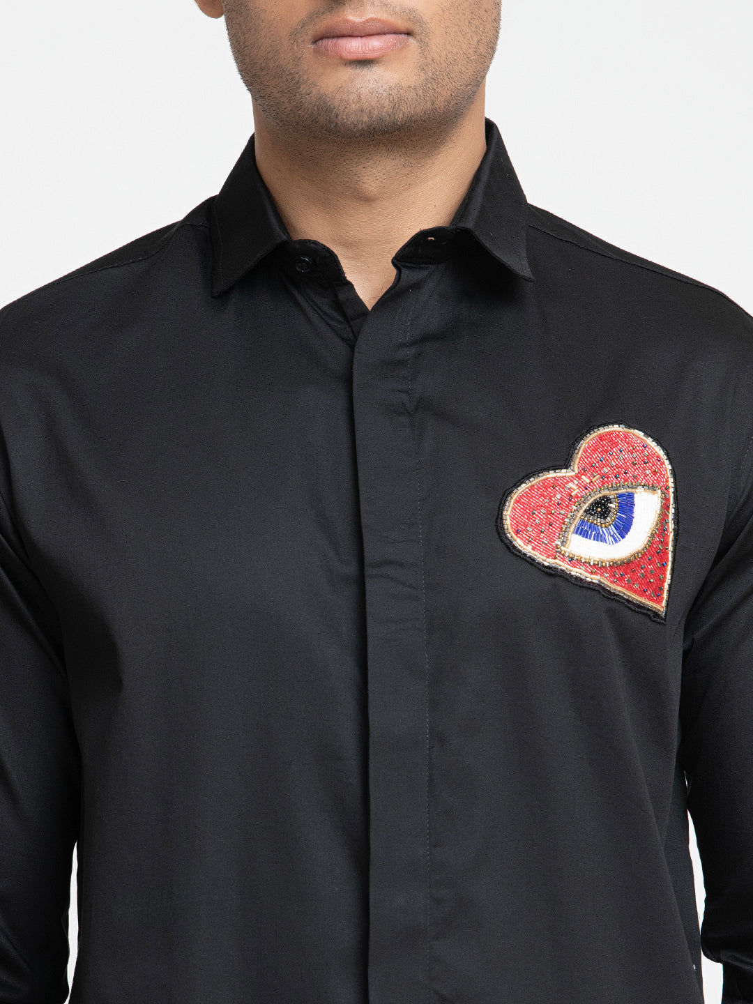 Red Heart Embroidery Shirt by Hilo Design
