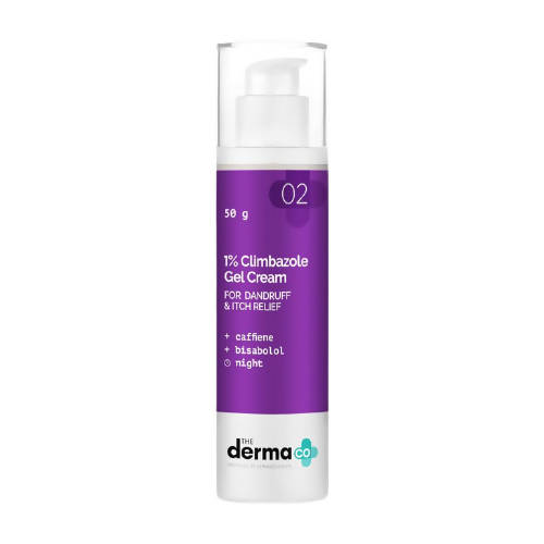 The Derma Co 1% Climbazole Gel Cream Anti Dandruff & Itch Relief - 50 gms