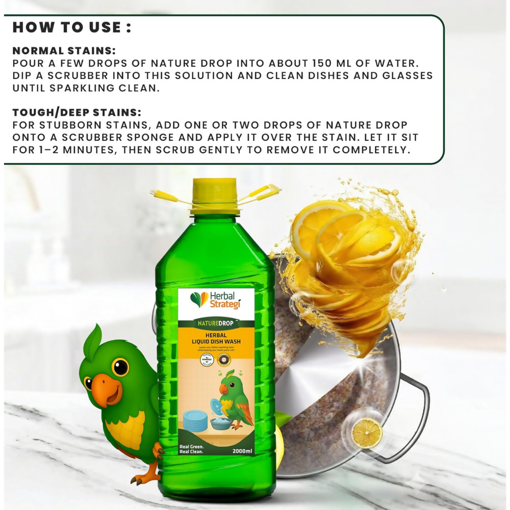 Herbal Strategi Natural Dishwash Liquid