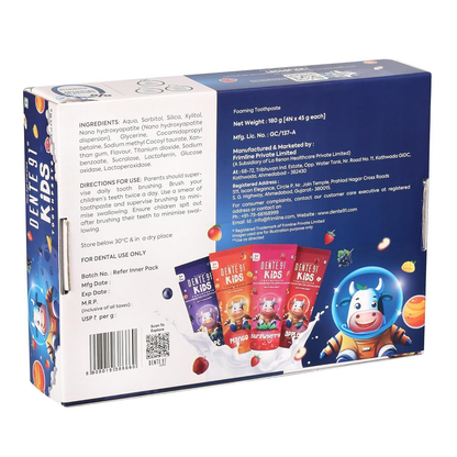 Dente91 Kids Toothpaste, Protects against dental caries & Hypersensitivity, Fluoride Free
