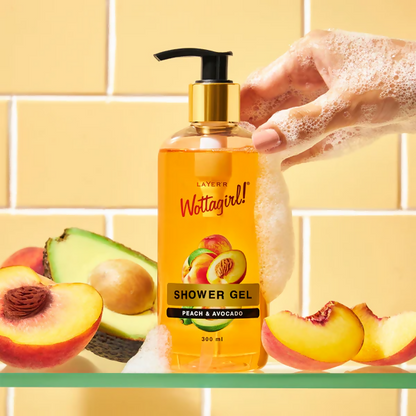 Layerr Wottagirl Peach & Avocado Shower Gel