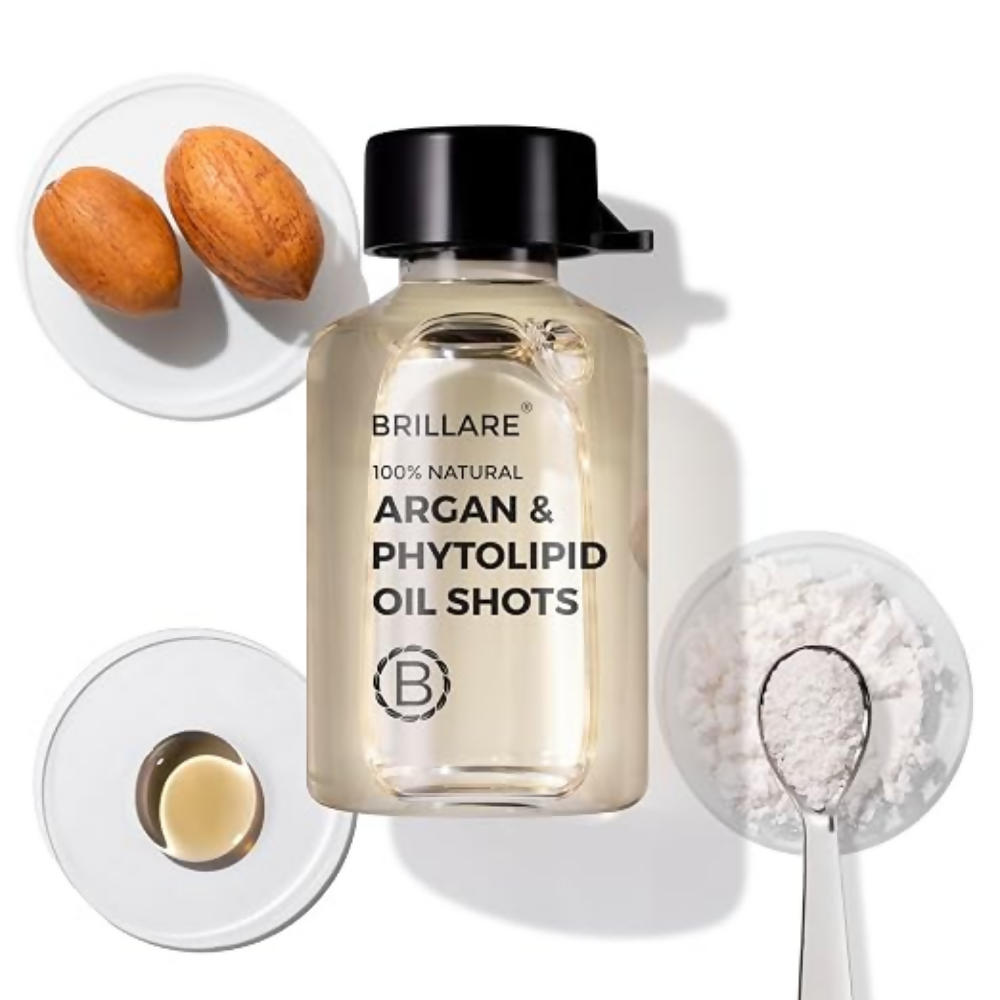 Brillare Argan & Phytolipid Oil Shots For Dry, Frizzy Hair