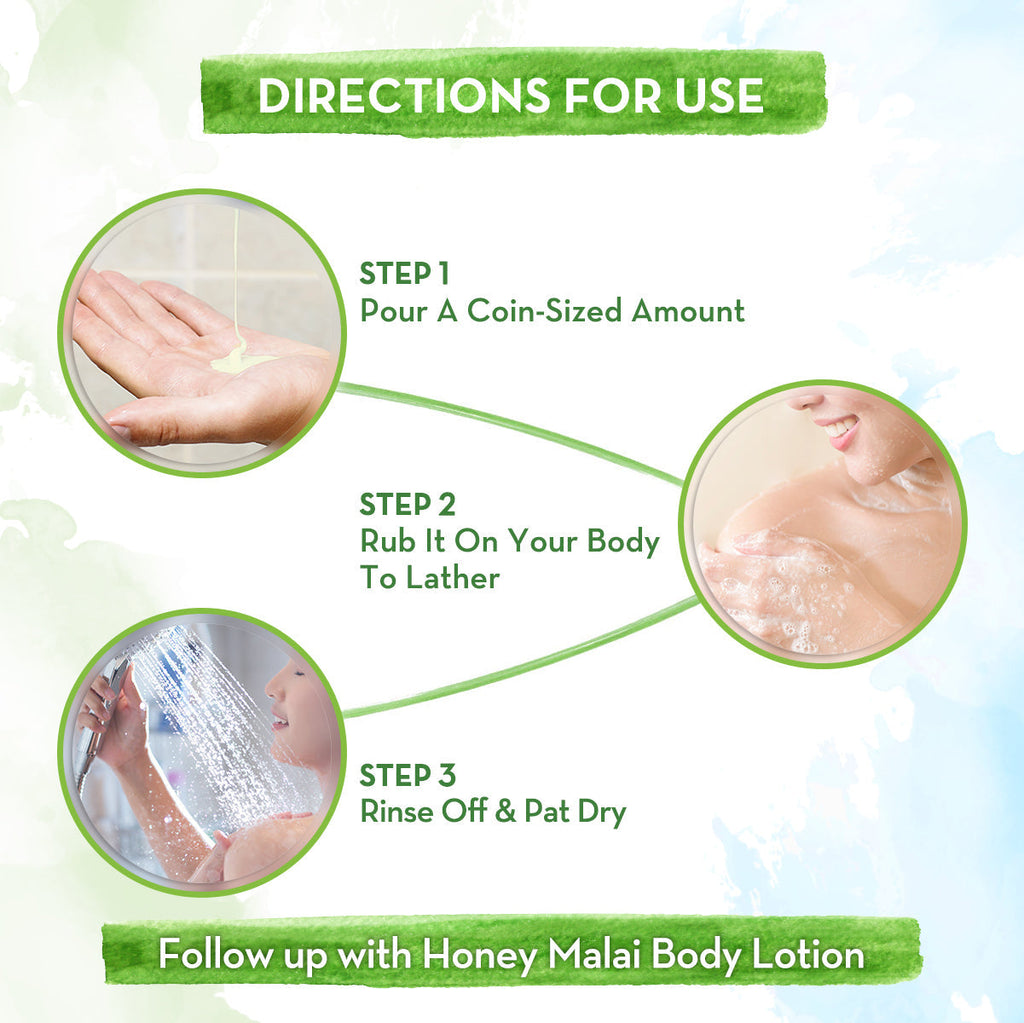Mamaearth Honey Malai Body Wash for Nourishing Glow - 300 ml