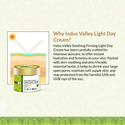Indus Valley SPF 25 Soothing & Firming Light Day Cream - Aloe Vera & Rose Water