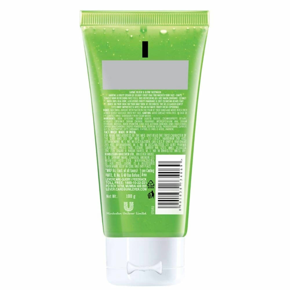 Lakme Blush & Glow Kiwi Freshness Gel Face Wash - 100 gms