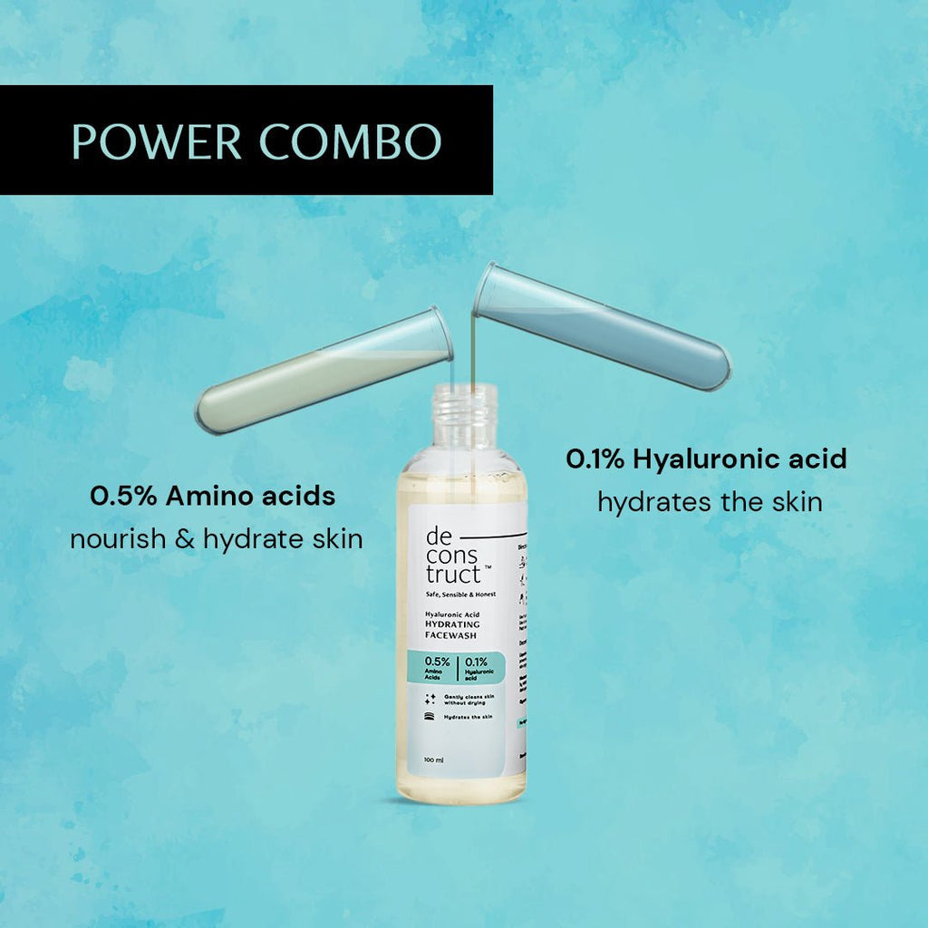 Deconstruct Hyaluronic Acid Hydrating Face Wash - 100 ml