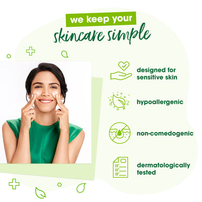 Simple Skincare Skin Refreshing Facial Wash, Soothing Facial Toner & Hydrating Light Moisturiser Combo