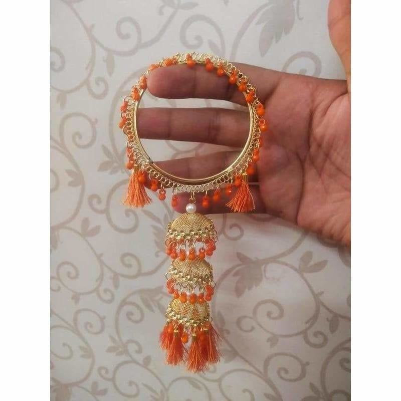 MS Fashion India Stylish And Trendy Orange Color Hanging Bangles