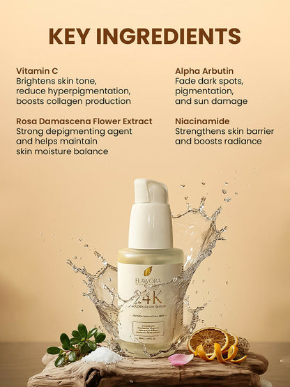 Flawora 24k Golden Glow Face Serum