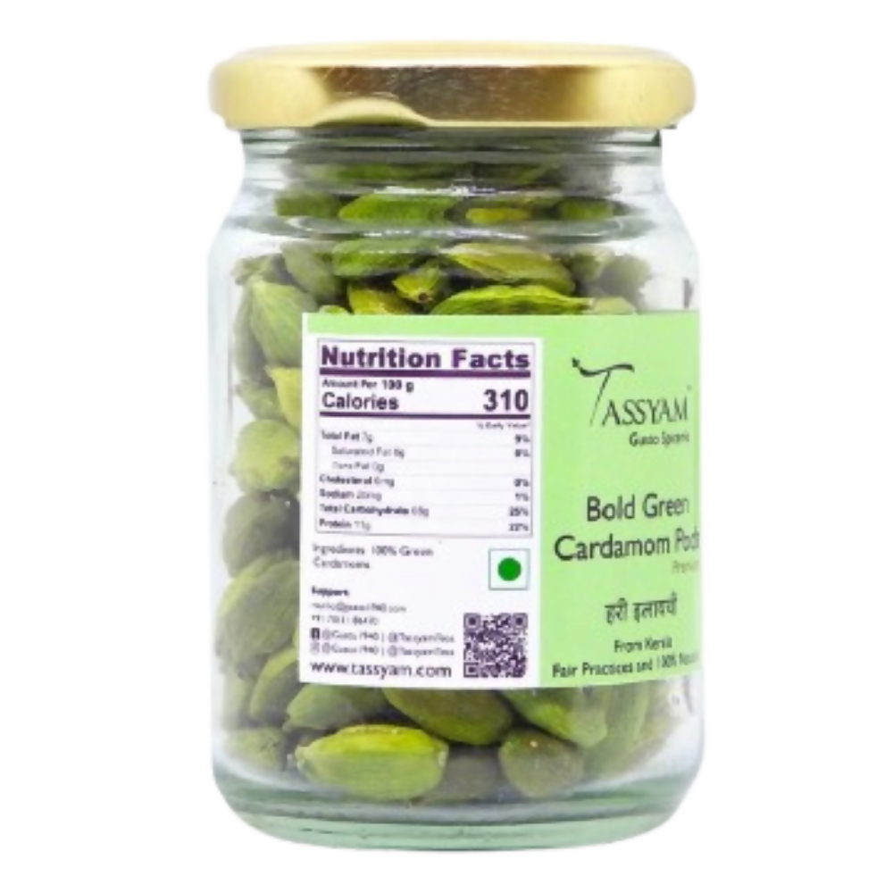 Tassyam Organics Fine Green Cardamom Pods