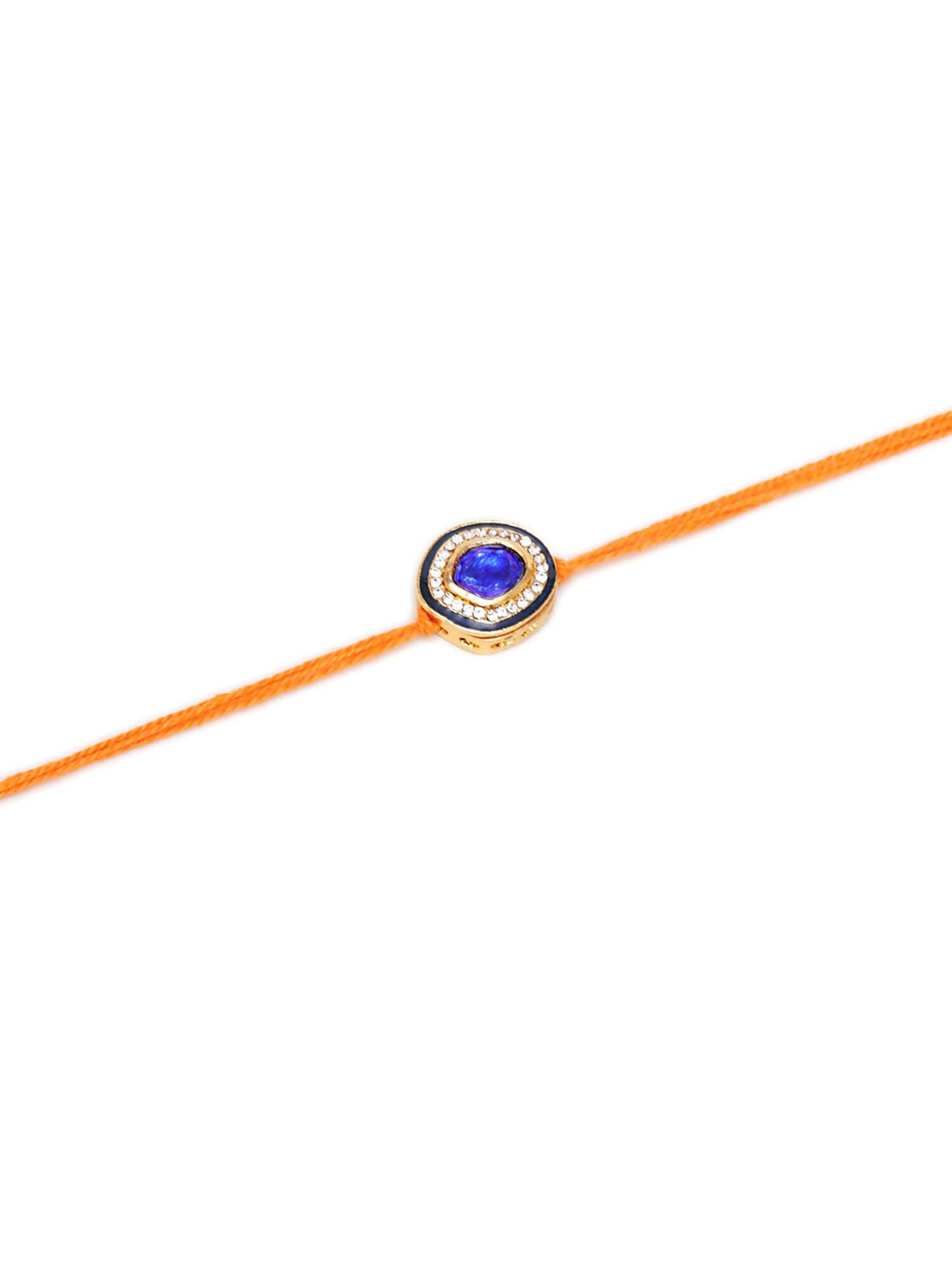 Designer kundan Rakhi - Ruby Raang