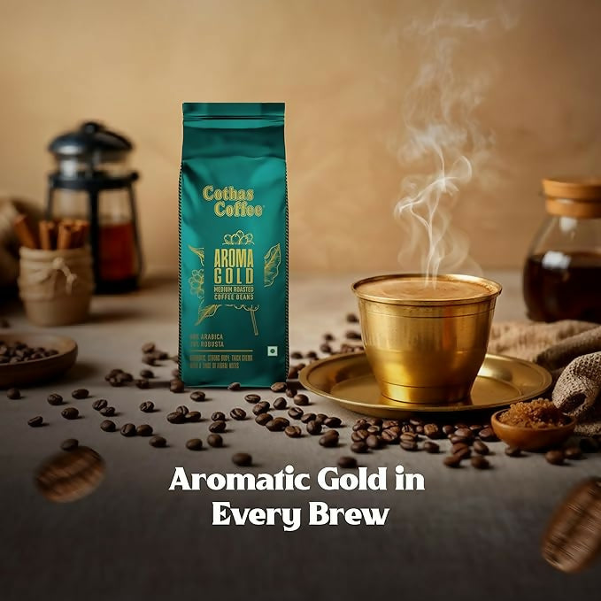 Cothas Coffee Aroma Gold Medium Roasted Coffee Beans