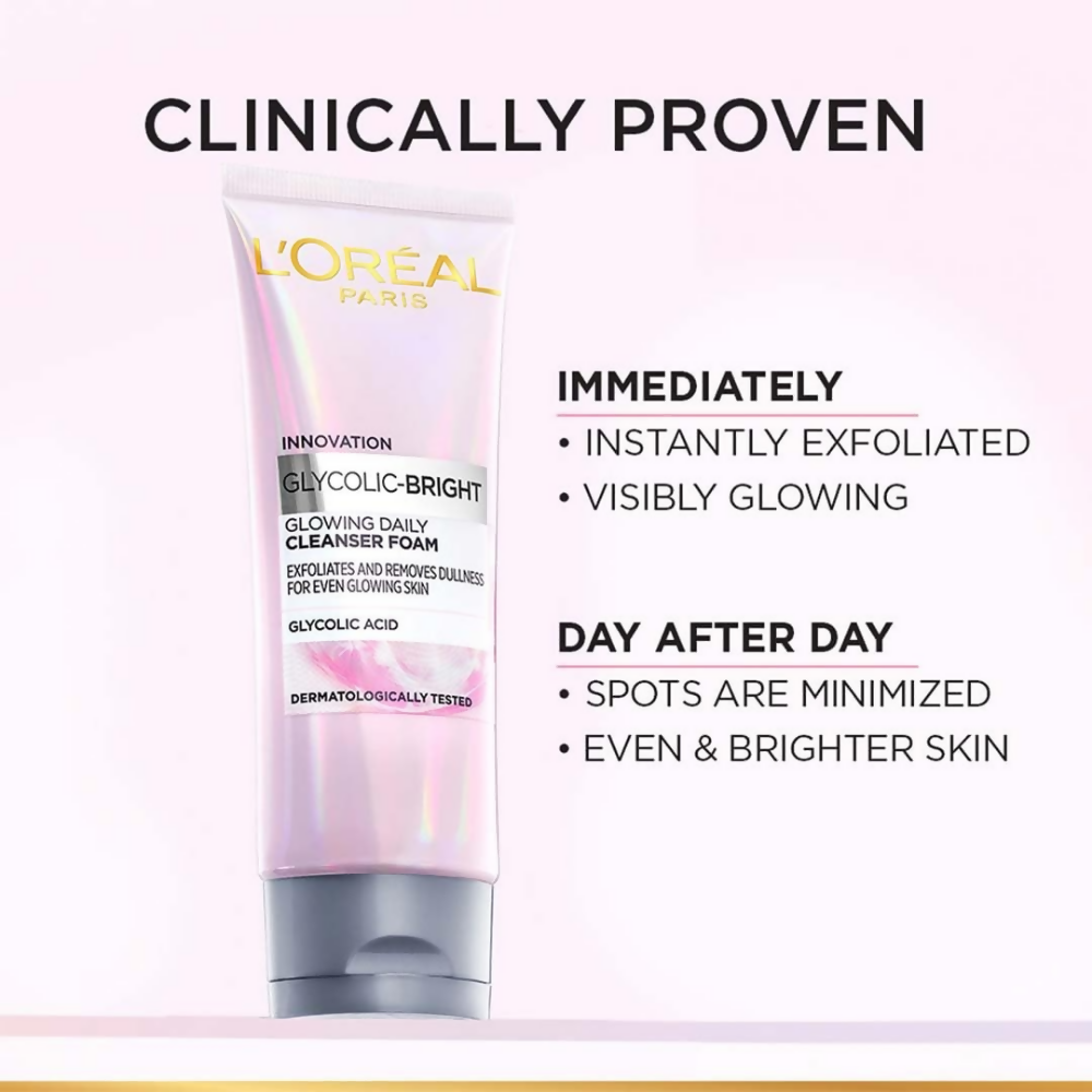 L'Oreal Paris Glycolic Bright Daily Foaming Facial Cleanser