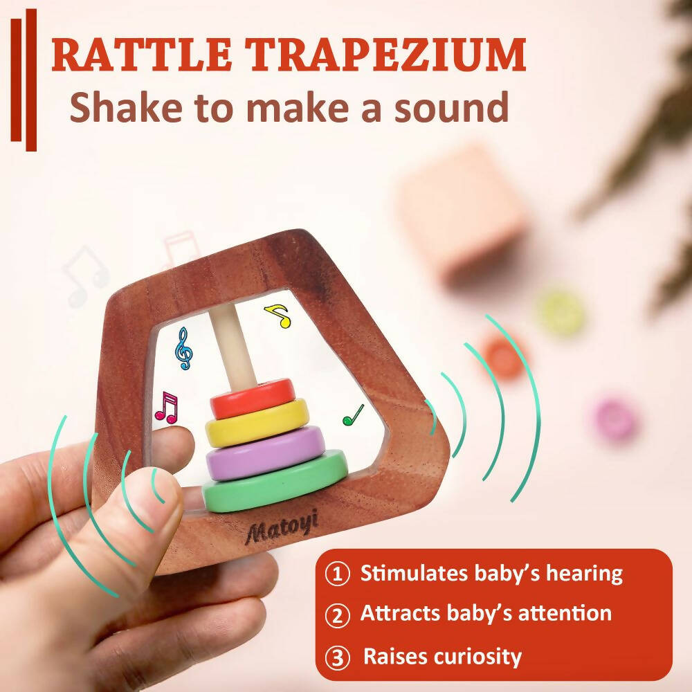 Matoyi Gifting Set - Wooden Baby Rattles