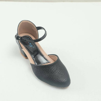 Tiny Bugs Girls Party Wear Ballerinas Heels - Black