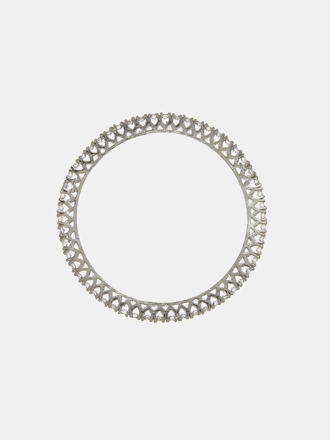 Crystal Stone Bangle- Ruby Raang