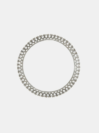 Crystal Stone Bangle- Ruby Raang
