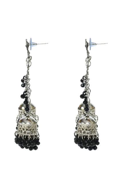Mominos Fashion Johar Kamal Jhumkas With Maang Tikka Earrings