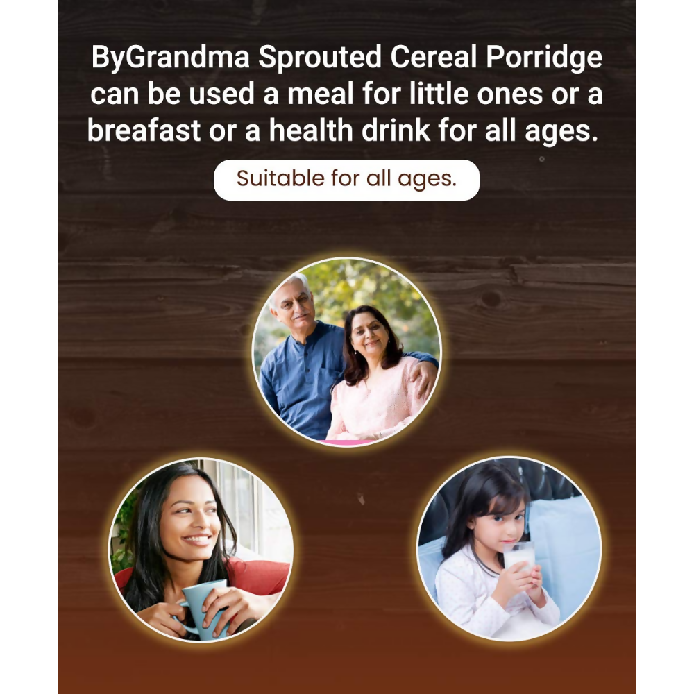 By Grandma Sprouted Cereal - Sprouted Ragi, Poha Rice, Sunflower seeds, Pumpkin Seeds