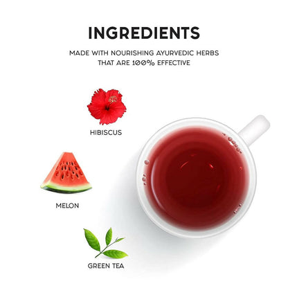 Care Hibiscus & Red Melon Sugar Free Green Tea Sachets