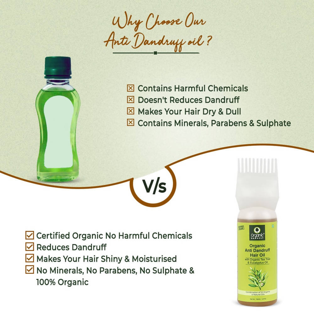 Organic Harvest Organic Anti Dandruff Hair Oil - 150 ml