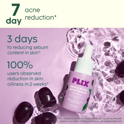PLIX The Plant Fix 2% Salicylic Acid Active Acne Control Serum & Acne Buster Moisturizer Combo