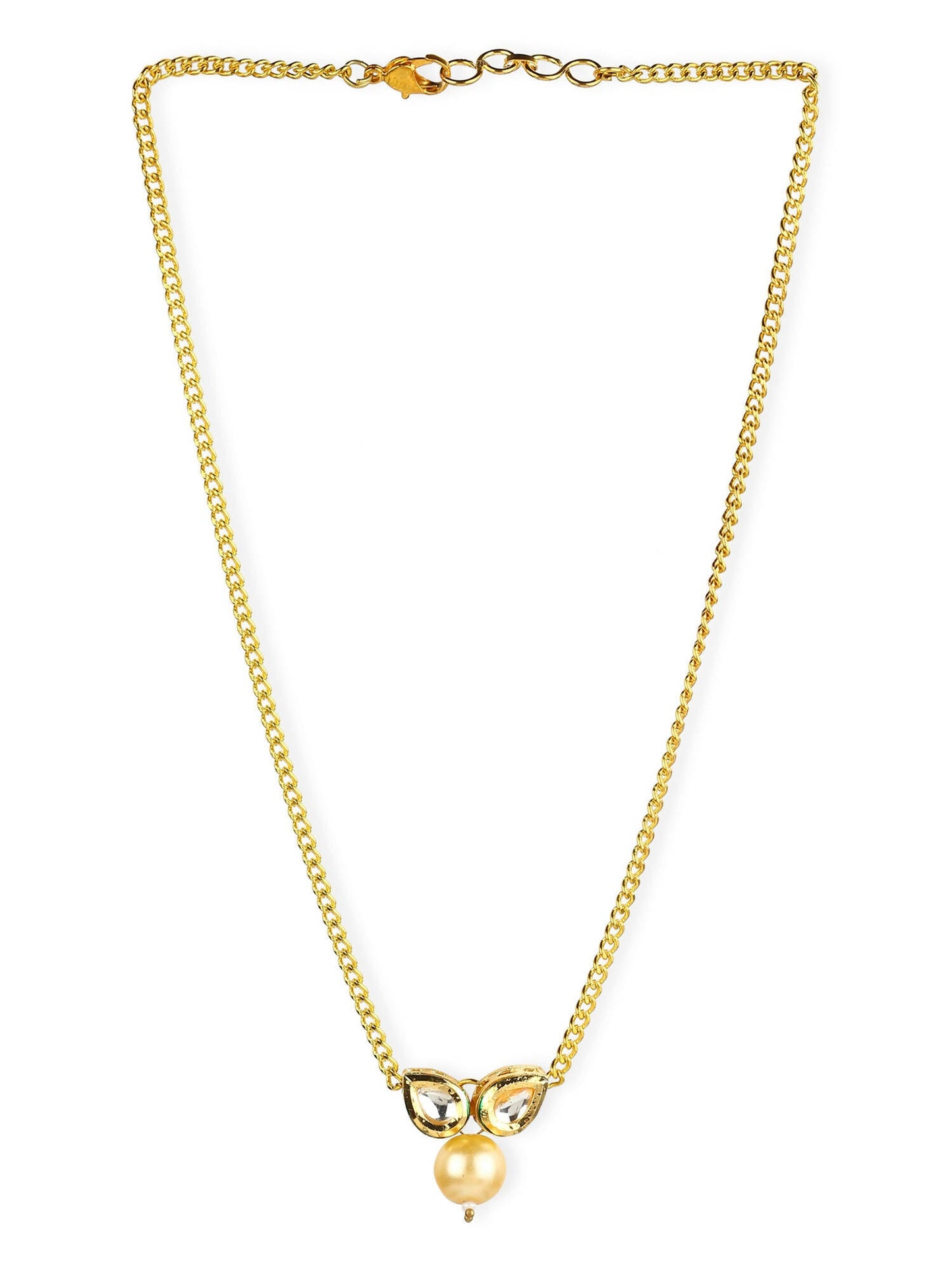 Women's Gold-Polished Necklace - Ruby Raang