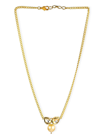 Women's Gold-Polished Necklace - Ruby Raang