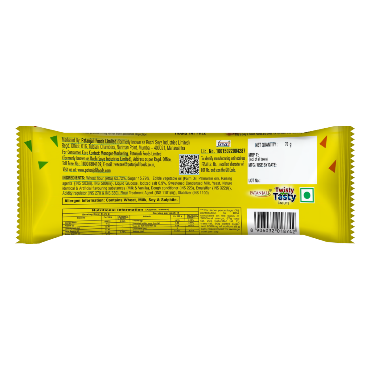 Patanjali Twisty Tasty Biscuits