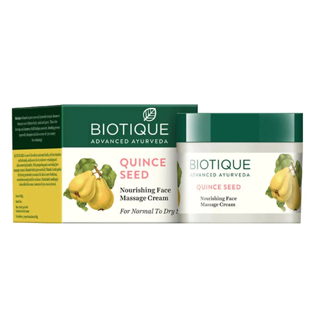 Biotique Advanced Ayurveda Quince Seed Nourishing Face Massage Cream - 50 gms