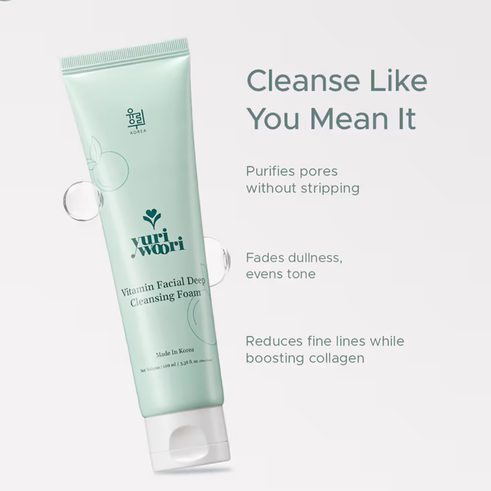 Yuri Woori Vitamin Facial Deep Cleansing Foam