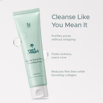 Yuri Woori Vitamin Facial Deep Cleansing Foam