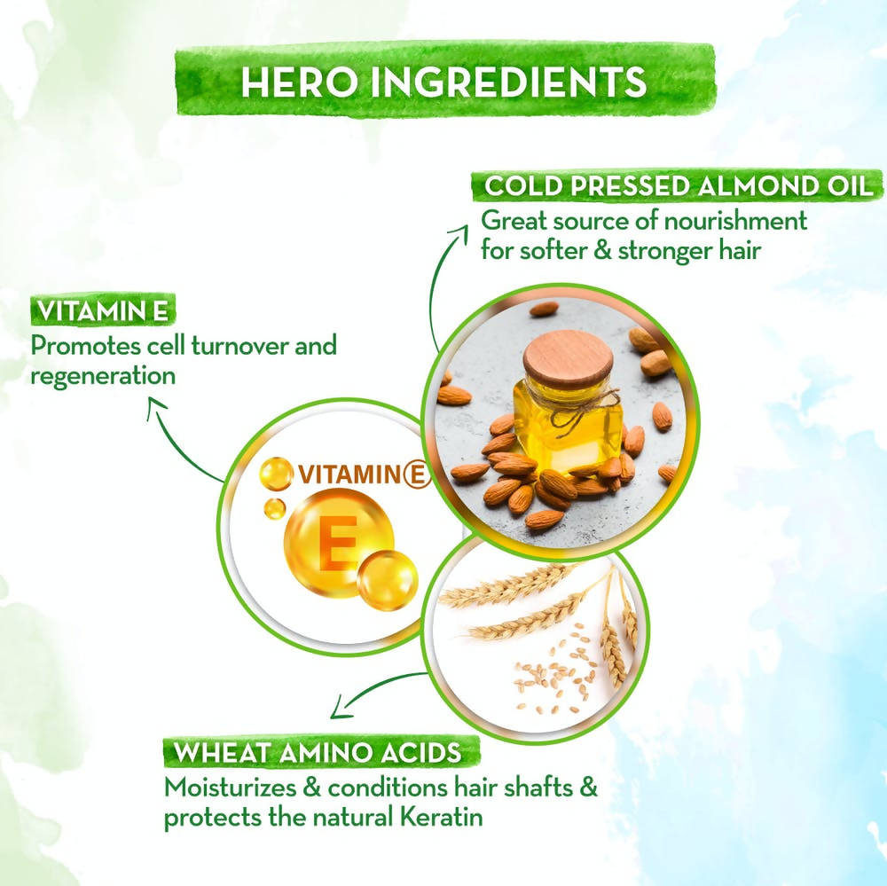 Mamaearth Almond Shampoo with Cold Pressed Almond Oil and Vitamin E - 250 ml