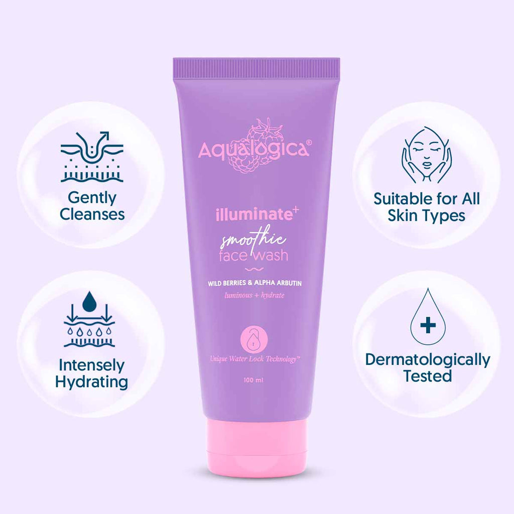 Aqualogica IIIuminate+ Smoothie Face Wash - 100ml
